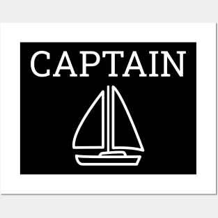 Captain t shirt Posters and Art